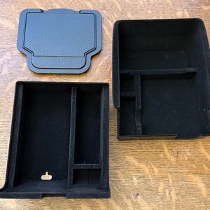 BASENOR 2024 Upgraded 3PCS Tesla Model Y Model 3 Center Console Organizer Armres